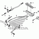 TRX250TE Педали и подножки
