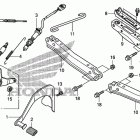 TRX420FPE Педали и подножки
