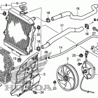 TRX420FPE Радиатор