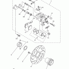 RAPTOR 250 YFM25RBL/YFM25RBW Задний суппорт тормозной