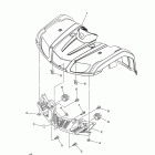 GRIZZLY 350 4WD HUNTER YFM35FGHB Переднее крыло