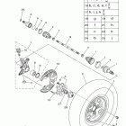 Grizzly 700 EPS Hunter YFM7FGPHB Переднее колесо