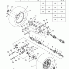 GRIZZLY 450 EPS 4WD YFM45FGPBL Заднее колесо