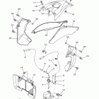 YFZ450R YFZ45RBW/YFZ45RBL Боковая панель