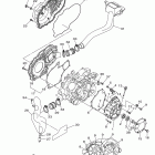 GRIZZLY 350 4WD HUNTER YFM35FGHB Крышка картера двигателя