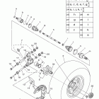 GRIZZLY 700 EPS 4WD YFM7FGPBL Заднее колесо