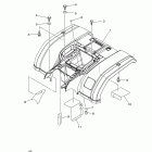 GRIZZLY 350 4WD HUNTER YFM35FGHB Заднее крыло