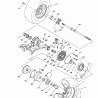 GRIZZLY 350 4WD HUNTER YFM35FGHB Заднее колесо