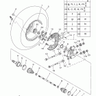 GRIZZLY 700 4WD HUNTER YFM7FGHB Заднее колесо 2