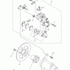 Raptor 350 YFM35RBW Задний тормоз