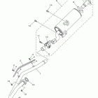 RAPTOR 250 YFM25RBL/YFM25RBW Выхлопная система