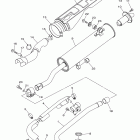 GRIZZLY 350 4WD HUNTER YFM35FGHB Выхлопная система