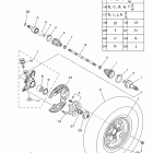 GRIZZLY 700EPS 4WD HUNTER YFM7FGPHA Переднее колесо