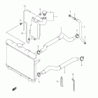 LT-A500XP KingQuad 500AXi 4x4 Auto Power Steering Радиатор и Патрубки