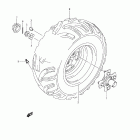 LT-A500XP KingQuad 500AXi 4x4 Auto Power Steering Right rear wheel (lt-a500xpl2 e28)
