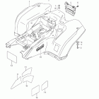 LT-A750XP KingQuad 750AXi 4x4 Auto Power Steering Rear fender (lt-a750xpzl2 e33)