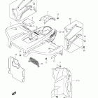 LT-A500XP KingQuad 500AXi 4x4 Auto Power Steering Front fender (lt-a500xpl2 e28)