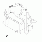 LT-Z400 QuadSport Z400 Радиатор и Патрубки