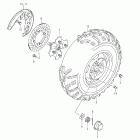 LT-A500XP KingQuad 500AXi 4x4 Auto Power Steering Front wheel (lt-a500xpzl2 e28)