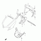 LT-A750XP KingQuad 750AXi 4x4 Auto Power Steering Handle cover (lt-a750xpzl2 e33)