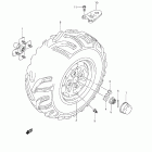 LT-A500XP KingQuad 500AXi 4x4 Auto Power Steering Left rear wheel (lt-a500xpl2 e28)