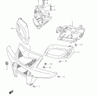 LT-A500X,Z KingQuad 500AXi 4x4 Auto Front grille (lt-a500x e28)