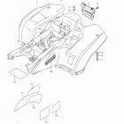 LT-A500X,Z KingQuad 500AXi 4x4 Auto Заднее крыло (lt-a500x e33)