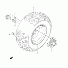 LT-A500X,Z KingQuad 500AXi 4x4 Auto Right rear wheel (lt-a500x e28)