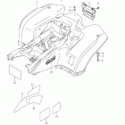LT-A750XP KingQuad 750AXi 4x4 Auto Power Steering Rear fender (lt-a750xpzl2 e28)