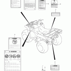 LT-A750XP KingQuad 750AXi 4x4 Auto Power Steering Label (lt-a750xpzl2 e33)