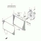 LT-A500X,Z KingQuad 500AXi 4x4 Auto Radiator (lt-a500x e28)