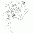 LT-A500X,Z KingQuad 500AXi 4x4 Auto Rear fender (lt-a500xz e33)