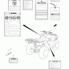 LT-F400F KingQuad 400FS 4x4 Label (lt-f400fz e33)