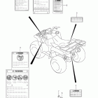 LT-A500XP KingQuad 500AXi 4x4 Auto Power Steering Label (lt-a500xl1 e33)