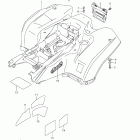 LT-A500X,Z KingQuad 500AXi 4x4 Auto Заднее крыло (lt-a500x e28)