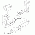 LT-A500X,Z KingQuad 500AXi 4x4 Auto Cooling duct