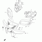 LT-A500X,Z KingQuad 500AXi 4x4 Auto Front grille (lt-a500xz e33)