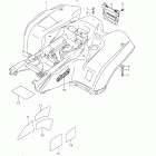 LT-A500XP KingQuad 500AXi 4x4 Auto Power Steering Rear fender (lt-a500xpl2 e33)