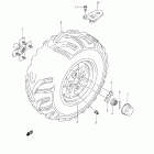 LT-A500XP KingQuad 500AXi 4x4 Auto Power Steering Left rear wheel (lt-a500xpl2 e33)