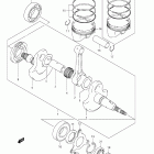 LT-A400F,Z KingQuad 400ASi 4x4 Auto Коленвал