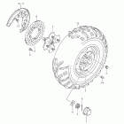 LT-A500XP KingQuad 500AXi 4x4 Auto Power Steering Front wheel (lt-a500xpl2 e33)