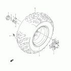 LT-A500X,Z KingQuad 500AXi 4x4 Auto Right rear wheel (lt-a500x e33)
