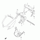 LT-A750XP KingQuad 750AXi 4x4 Auto Power Steering Handle cover (lt-a750xpl2 e33)