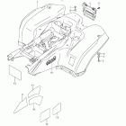LT-A750XP KingQuad 750AXi 4x4 Auto Power Steering Rear fender (lt-a750xpl2 e28)