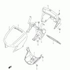 LT-A750XP KingQuad 750AXi 4x4 Auto Power Steering Handle cover (lt-a750xpl2 e28)