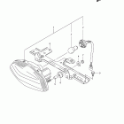LT-F400F,Z KingQuad 400FSi Rear combination lamp (lt-f400fl1 e33)