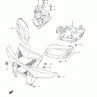 LT-A500X,Z KingQuad 500AXi Front grille (lt-a500x l1 e33)
