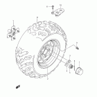 LT-A500X,Z KingQuad 500AXi Left rear wheel (lt-a500xz l1 e28)