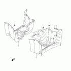 LT-F400F,Z KingQuad 400FSi Footrest mudguard