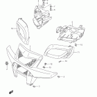 LT-A500X,Z KingQuad 500AXi Front grille (lt-a500x l1 e28)
